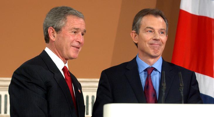 Bush y Blair en 2003