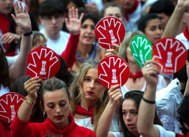 Manifestación en Pamplona contra las agresiones machistas