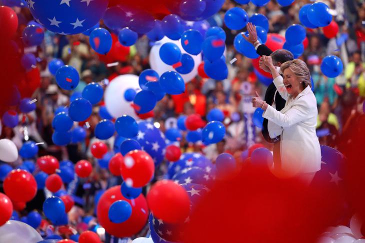 Hillary Clinton al cierre de la Convención Demócrata