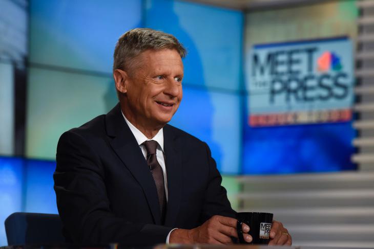 Gary Johnson, líder del Partido Libertario