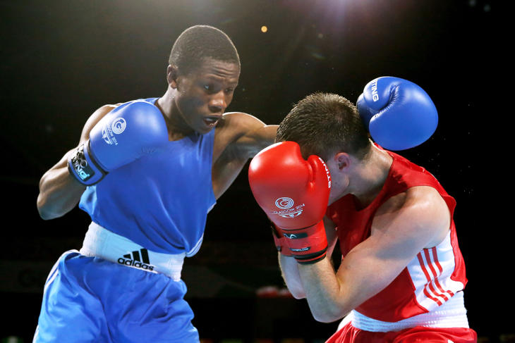 Jonas Junias, boxeador de Namibia y abanderado