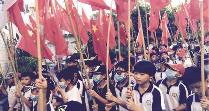 Una de las protestas en Wukan