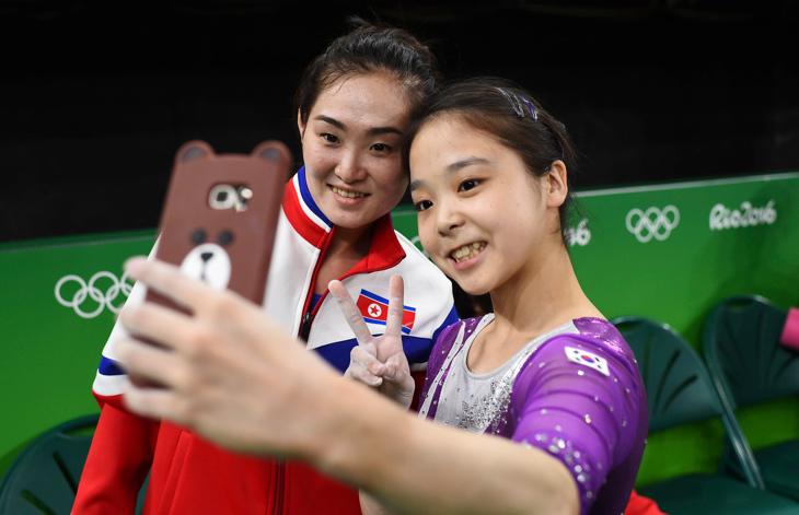 La selfie entre las dos Coreas