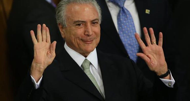 El actual presidente interino, Michel Temer