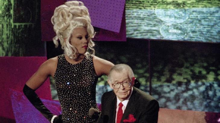 Rupaul y Milton Berle en los VMA de 1993