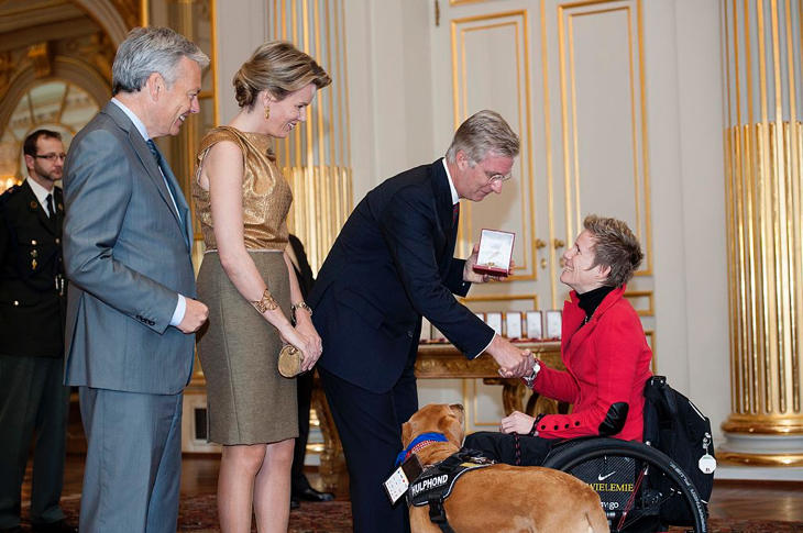 Marieke fue recibida por los reyes de Bélgica