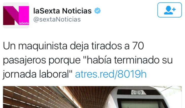 El titular de laSexta sobre Renfe que ha indignado en las redes