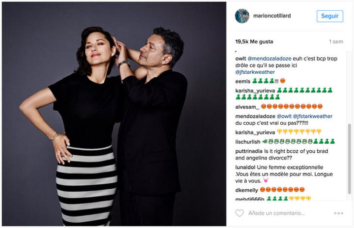 El emoji de la serpiente de Taylor Swift ataca ahora a Marion Cotillard