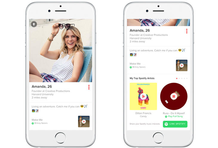 Tus gustos musicales de Spotify ya pueden aparecer en Tinder