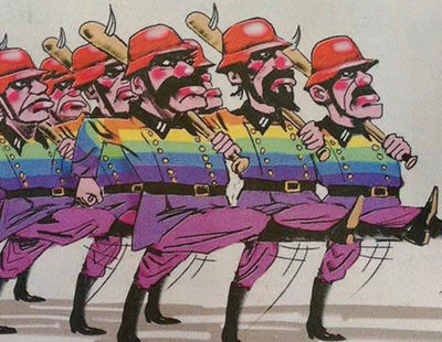 Un periódico de Australia compara al colectivo LGTB con los nazis en una ilustración