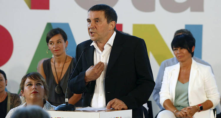 Arnaldo Otegi, portavoz de EH Bildu