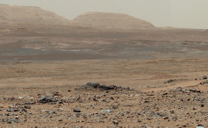 Foto enviada por el robot Curiosity desde Marte (NASA)