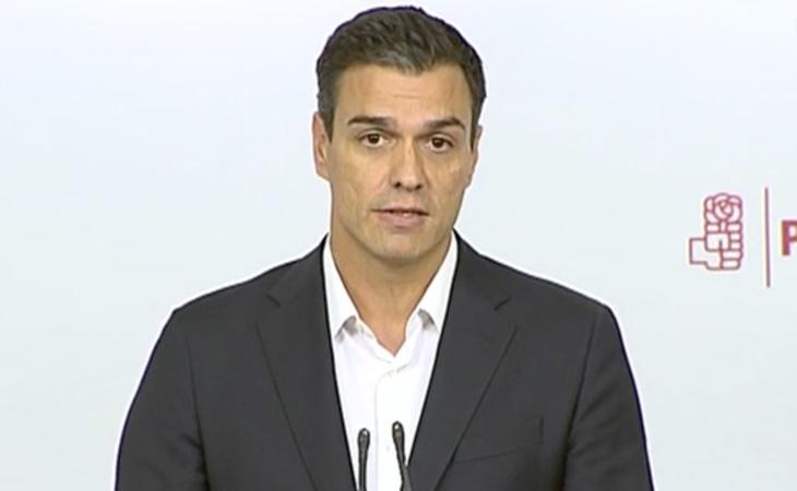 Pedro Sánchez comparece en Ferraz