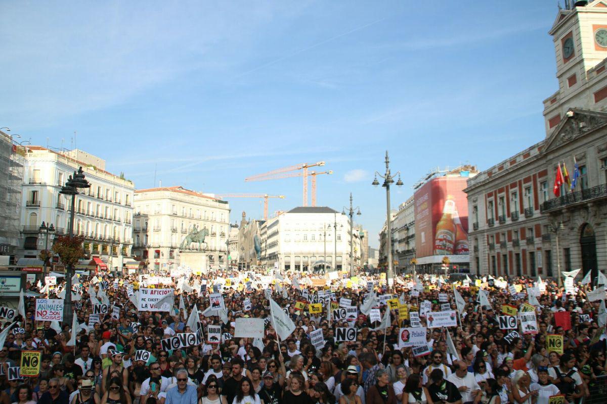 Así protestaba Madrid hace unas semanas