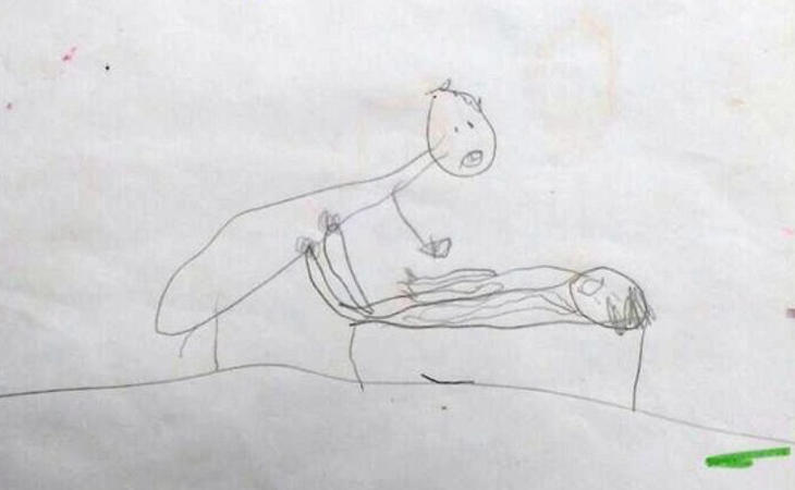 Los dibujos de la menor revelan los abusos sexuales sufridos