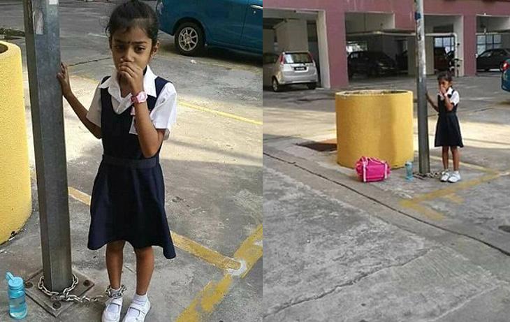 La pequeña se encontraba muy afectada y con lágrimas en los ojos