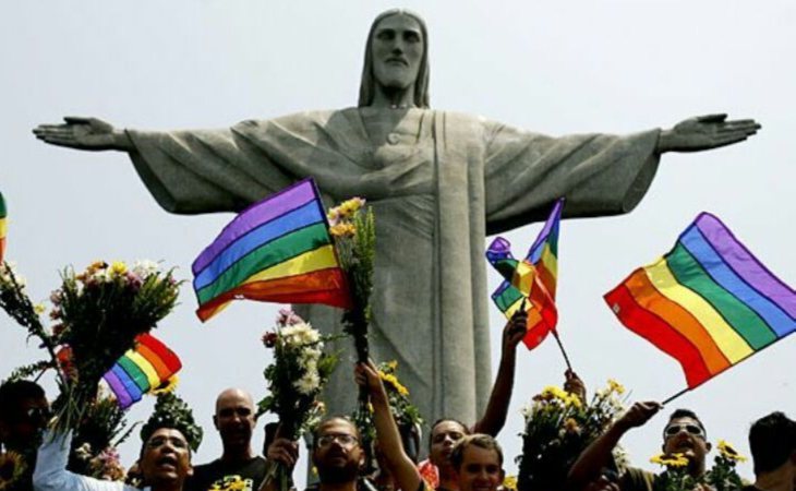 Manifestación por derechos LGTBI en Brasil