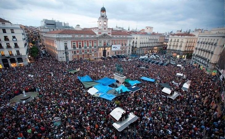 El éxito del 15-M fue heredero del gran poder de las redes sociales