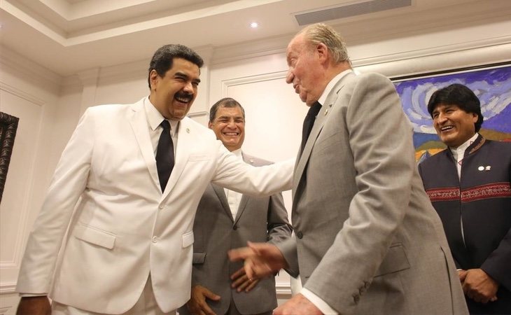 El Rey Juan Carlos ha abandonado sus rencillas con Nicolás Maduro