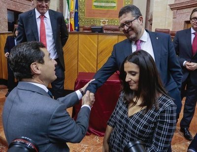 Juanma Moreno traza algunas de las medidas de su gobierno en la primera sesión de investidura
