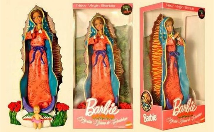 Barbie ha sido caracterizada como la virgen María en el museo de Haifa