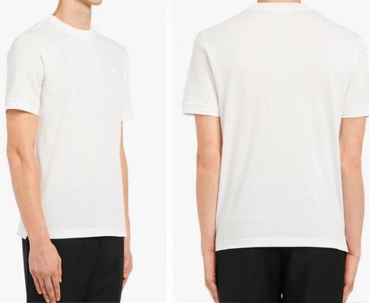 camiseta blanca prada