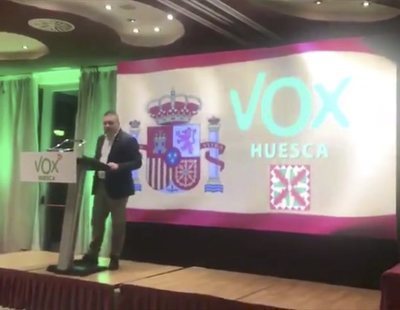 El líder de VOX en Huesca: "Vamos a quitar la bandera de los gays, estas cosas, en casa"