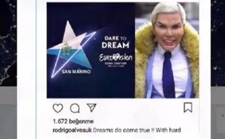 Así ha confirmado en Instagram los rumores sobre Eurovisión