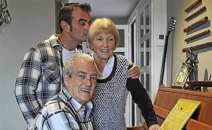 Maribel Tellaetxe y su familia