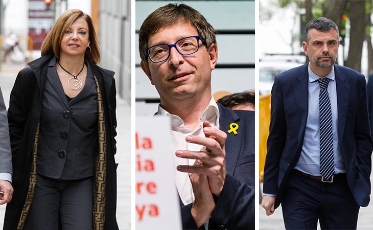 Los presos en libertad provisional, Meritxell Borràs, Carles Mundó y Santiago Vila