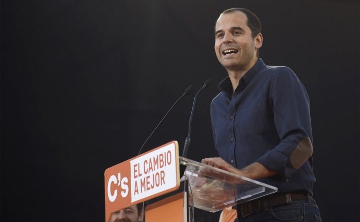 Ignacio Aguado durante un acto de Ciudadanos en Madrid