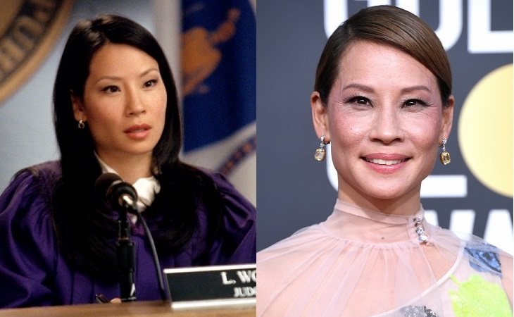 Lucy liu como Ling Woo (izq) y en la actualidad (dcha)