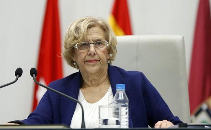 Manuela Carmena en el Ayuntamiento de Madrid