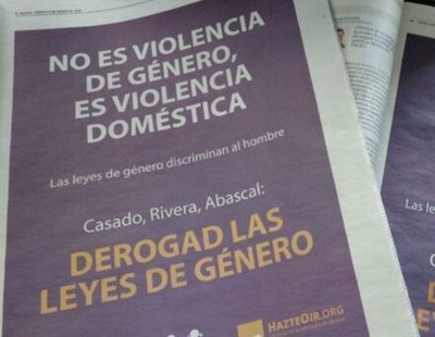 El Mundo, ABC y La Razón acogen publicidad machista de Hazte Oír