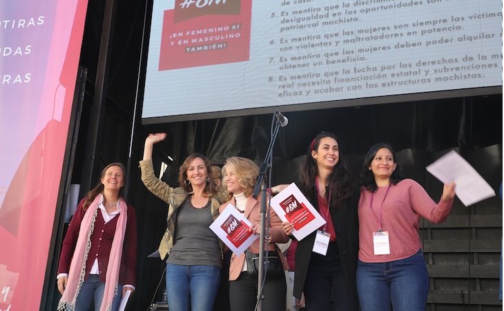 El momento de la lectura del manifiesto