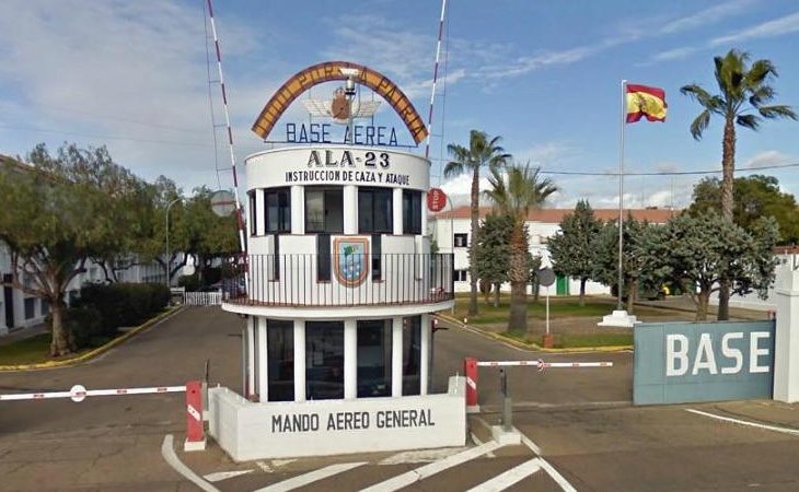 El control se llevó a cabo en la base de Talavera la Real