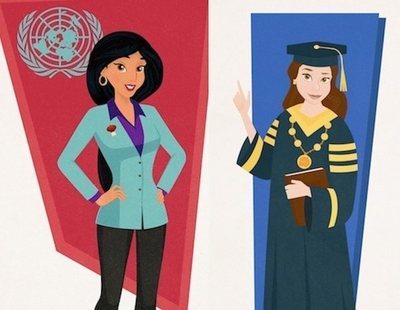 Estas serían las profesiones de las princesas Disney como mujeres empoderadas