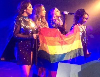 Little Mix luce la bandera LGTB en Dubai, donde la homosexualidad es ilegal