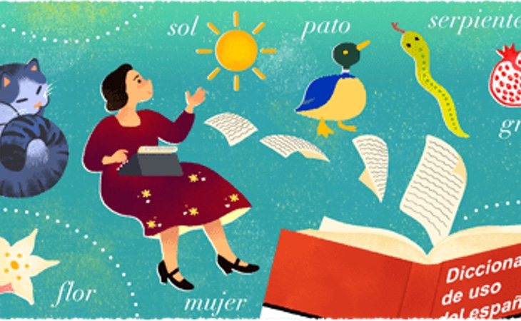 Google ha homenajeado a María Moliner con uno de sus característicos 'Doodle'