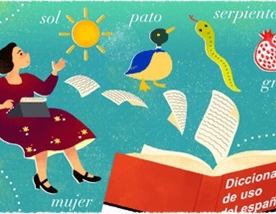 El homenaje de Google a María Moliner en uno de sus artísticos 'doodles'