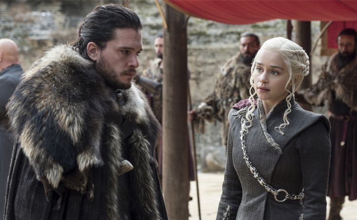 Jon Snow y Daenerya Targaryen, aliados y amantes en la séptima temporada de 'Juego de tronos'