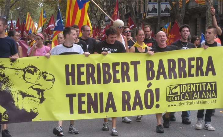 Heribert Barrera siempre ha sido considerado como uno de los referentes de la extrema derecha independentista catalana