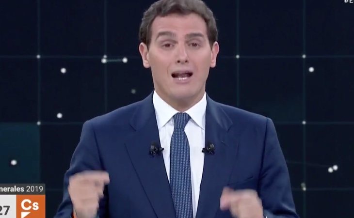 Alberto Rivera: '¿Lo oyen? Es el silencio'.