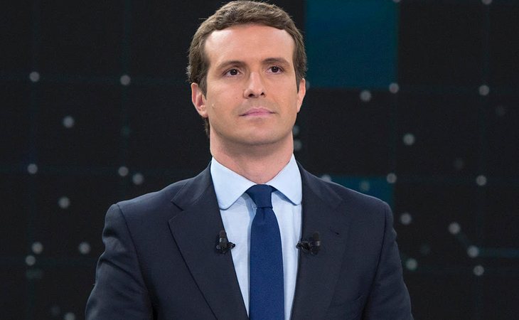 Pablo Casado, candidato a la presidencia del PP, en el Debate de RTVE