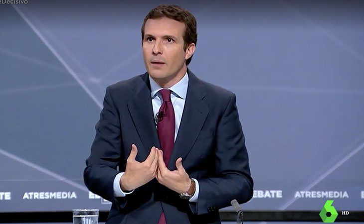 Pablo Casado: 'Me ofende cuando me hablan de violencia de género, porque soy hijo de una mujer, marido de una mujer y padre de una mujer'