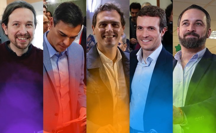 Con el 66% escrutado: PSOE (124), PP (65), Ciudadanos (57), Podemos (43), Unidas Podemos (23)