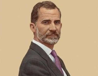 El retrato oficial del rey colgado en el Congreso ha costado 88.000 euros