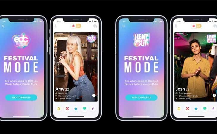 Festival Mode en Tinder