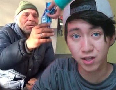 El youtuber que le dio galletas con dentífrico a un mendigo declara: "Era en plan coña"