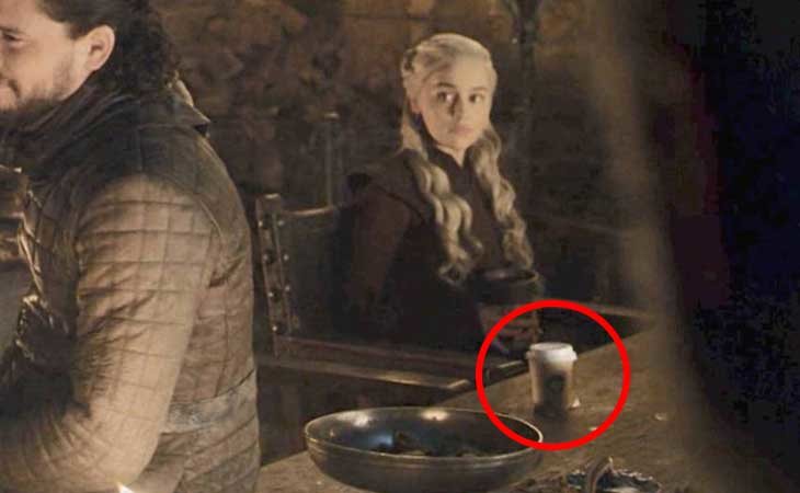 Vaso de Starbucks en 'Juego de Tronos'